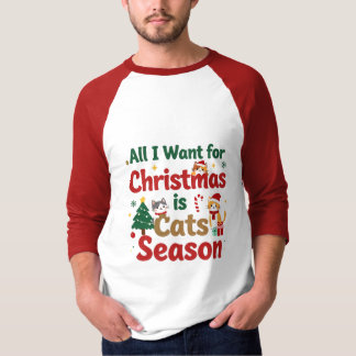 Alles, was ich zu Weihnachten will, sind Katzen T-Shirt