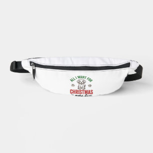 Alles, was ich zu Weihnachten will, sind mehr Hund Bauchtasche