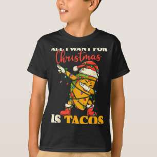 Alles, was ich zu Weihnachten will, sind Tacos Lus T-Shirt