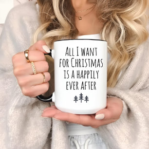 Alles, was ich zu Weihnachten will Tasse für Ehefr