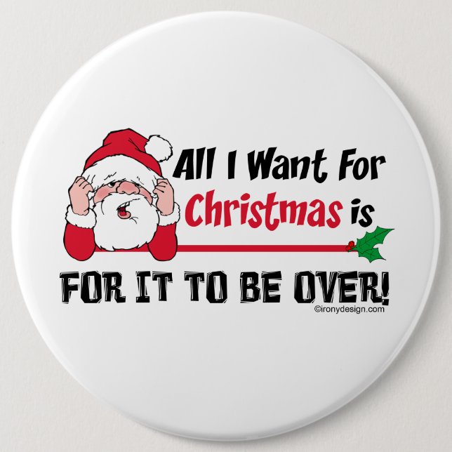 Alles, was ich zu Weihnachten wollte Button (Vorderseite)