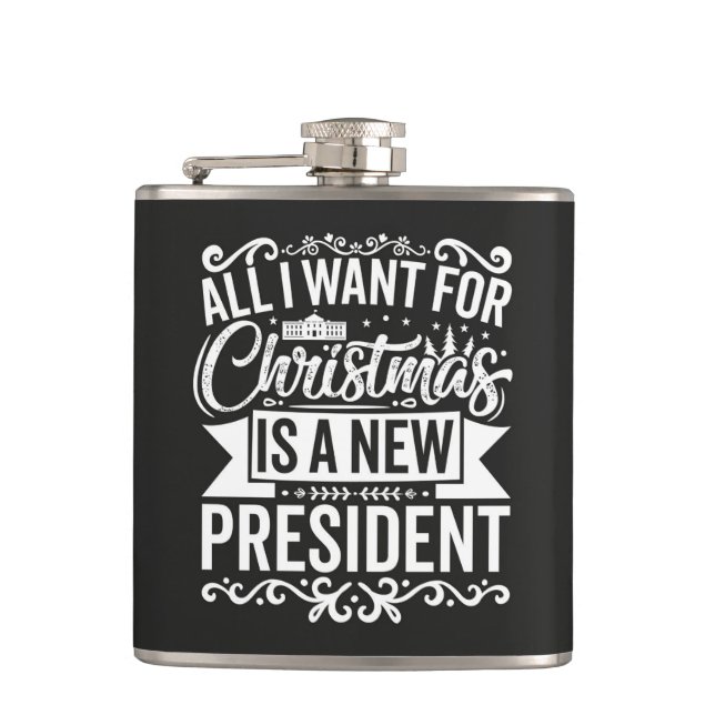 Alles, was ich zu Weihnachten Wollte Flachmann (Vorderseite)