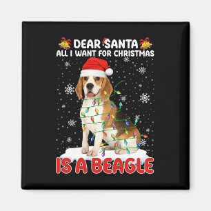 Alles, was ich zu Weihnachten Wollte, ist Beagle W Magnet