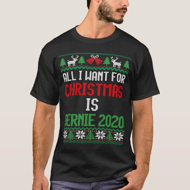 Alles, was ich zu Weihnachten wollte, ist Bernie 2 T-Shirt (Vorderseite)