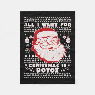 Alles, was ich zu Weihnachten Wollte, ist Botox Sa Fleecedecke
