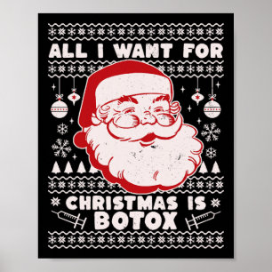Alles, was ich zu Weihnachten Wollte, ist Botox Sa Poster