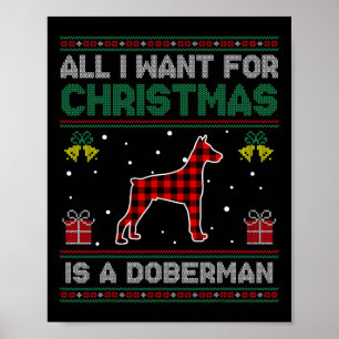 Alles, was ich zu Weihnachten Wollte, ist ein Dobe Poster