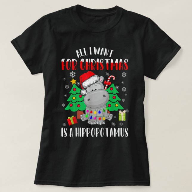 Alles, was ich zu Weihnachten Wollte, ist ein Hipp T-Shirt (Design vorne)