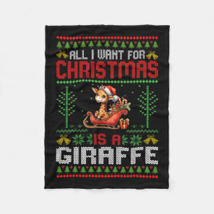 Alles, was ich zu Weihnachten Wollte, ist eine Gir Fleecedecke