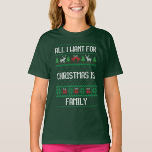Alles, was ich zu Weihnachten Wollte, ist Familie. T-Shirt