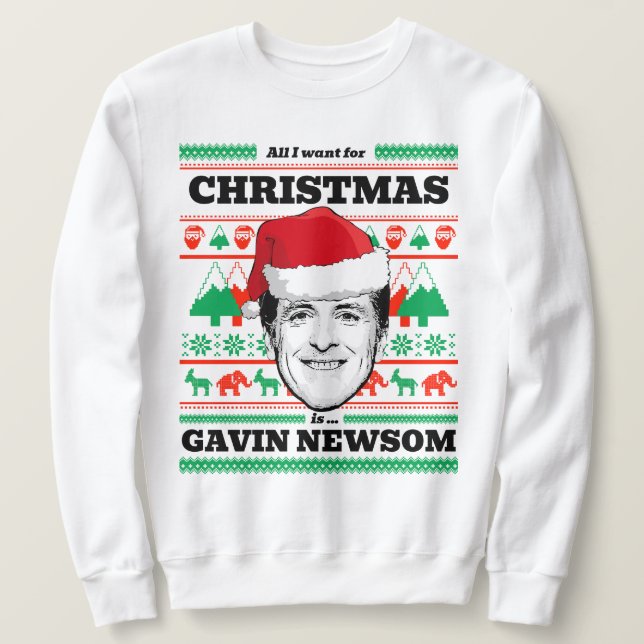 Alles, was ich zu Weihnachten wollte, ist Gavin Ne Sweatshirt (Design vorne)
