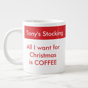Alles, was ich zu Weihnachten wollte, ist Kaffeevo Jumbo-Tasse