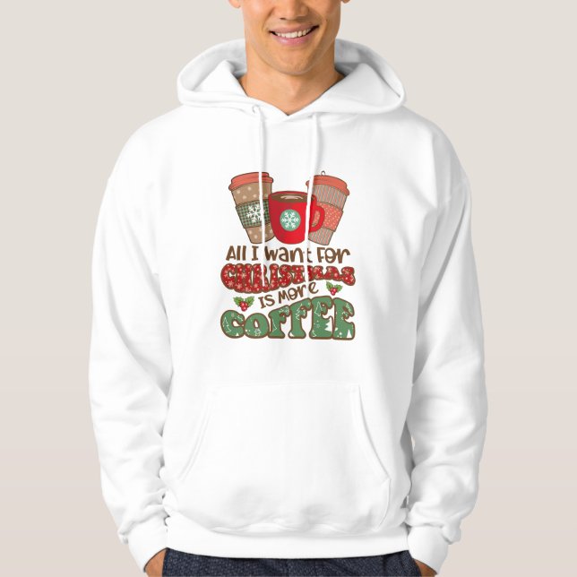 Alles, was ich zu Weihnachten Wollte, ist mehr Kaf Hoodie (Vorderseite)