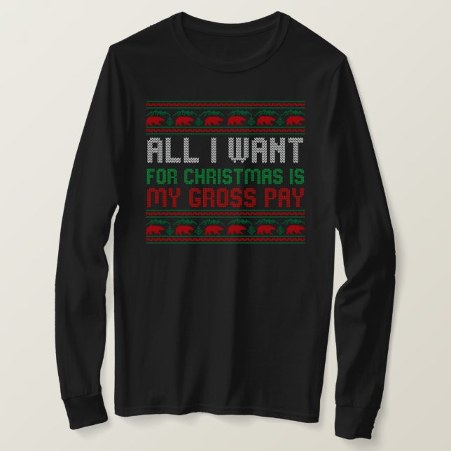 Alles, was ich zu Weihnachten Wollte, ist mein Bru T-Shirt (Design vorne)