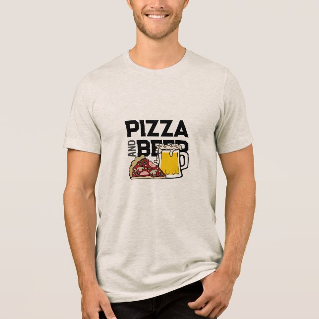 Alles, was ich zu Weihnachten Wollte, ist Pizza un Tri-Blend Shirt (Vorderseite)