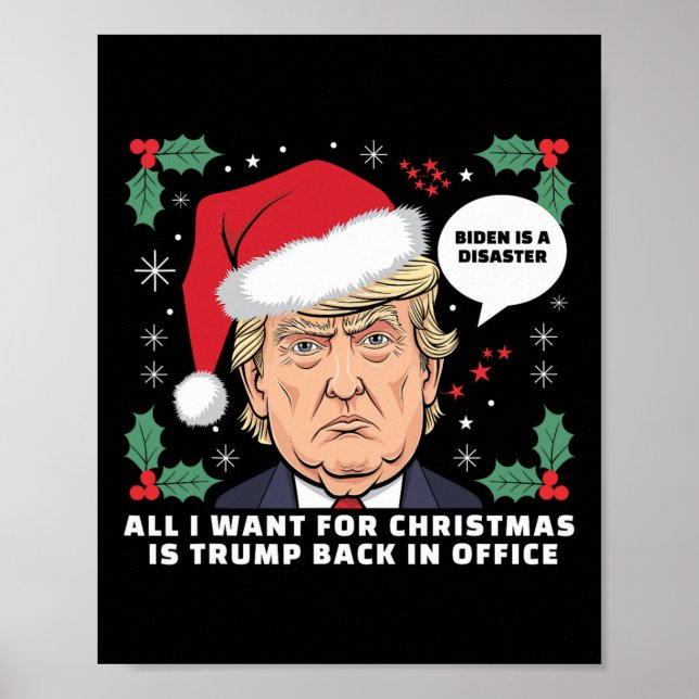 Alles, was ich zu Weihnachten Wollte, ist Trump im Poster (Vorne)