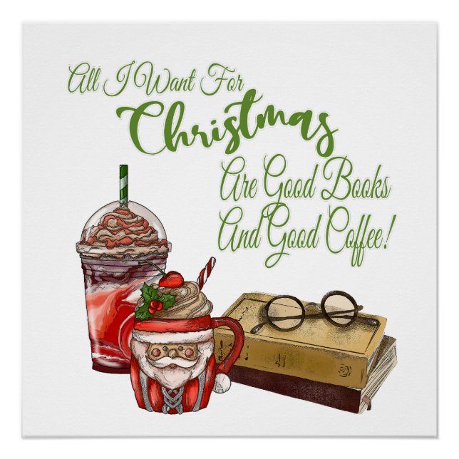 Alles, was ich zu Weihnachten Wollte, sind gute Bü Poster (Vorderseite)