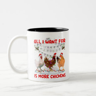 Alles, was ich zu Weihnachten Wollte, sind mehr Hü Zweifarbige Tasse