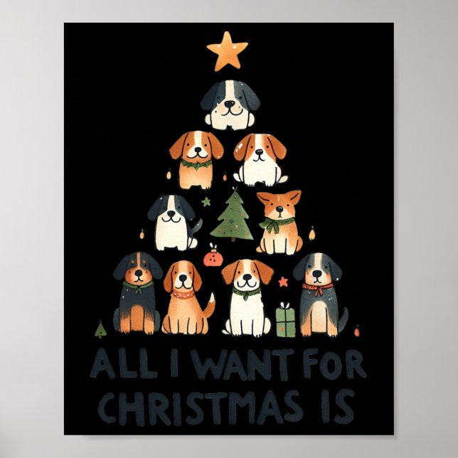 Alles, was ich zu Weihnachten Wollte, sind Weihnac Poster (Vorne)