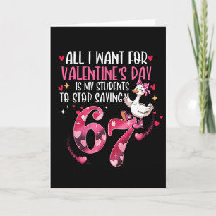 Alles, was ich zum Valentinstag will, ist, dass me Karte