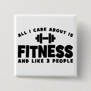 Alles, was mir wichtig ist, ist Fitness - Funny Fi Button