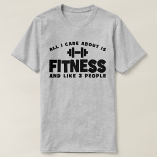 Alles, was mir wichtig ist, ist Fitness - Funny Fi T-Shirt