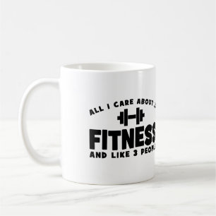 Alles, was mir wichtig ist, ist Fitness - Funny Fi Tasse