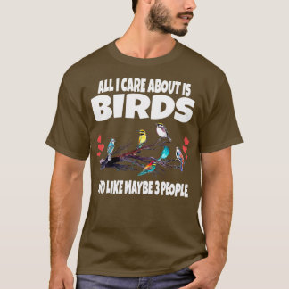 Alles, was mir wichtig ist, sind Vögel der Vogelbe T-Shirt