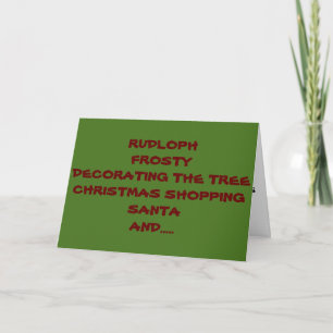 ALLES, WAS SIE BEI WEIHNAMEN "IS ME" BENÖTIGEN, ER FEIERTAGSKARTE