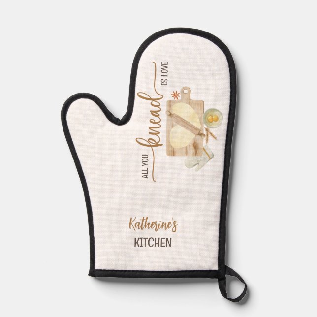 ALLES, WAS SIE BEKANNT HABEN, IST LIEBE Oven Mitt  Ofenhandschuh (Vorderseite)