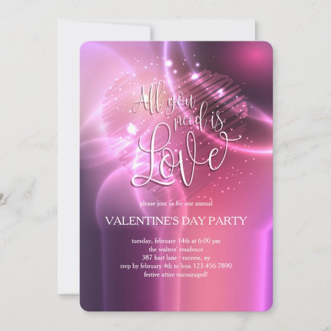 Alles, was Sie brauchen, ist die Einladung zur Lie (Vorderseite)