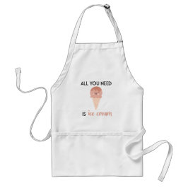 Alles was Sie brauchen ist Eiscreme // Fun Summer Schürze