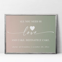 Alles was Sie brauchen ist Liebe & Cake Ombre Wedd