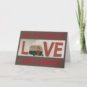 ALLES, WAS SIE BRAUCHEN, IST LIEBE/CAMPER/ME AUF D KARTE