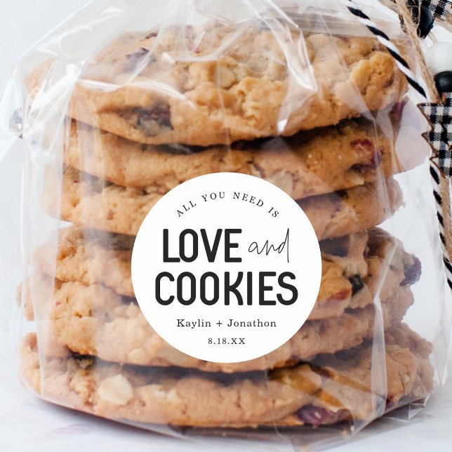 Alles, was Sie brauchen, ist Liebe & Cookies Gastg Runder Aufkleber (Von Creator hochgeladen)