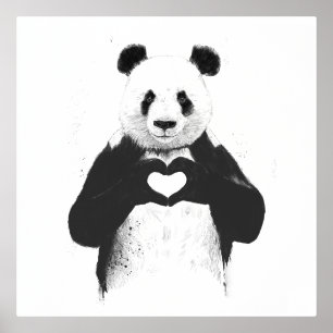 Alles was Sie brauchen ist Liebe - Foil Poster