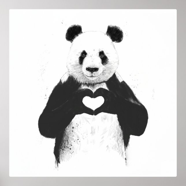 Alles was Sie brauchen ist Liebe - Foil Poster (Vorderseite)