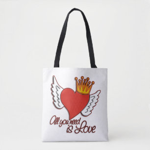 Alles was Sie brauchen ist Liebe HEART CROWN WINGS