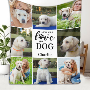 Alles, was Sie brauchen, ist Liebe Hund Personalis Fleecedecke