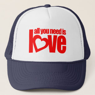 Alles was Sie brauchen ist Liebe Red Hat / Cap Truckerkappe