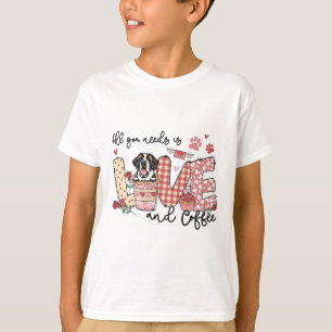 Alles, was Sie brauchen, ist Liebe Saint Bernard u T-Shirt