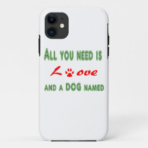 Alles was Sie brauchen ist Liebe und ein Hund name Case-Mate iPhone Hülle