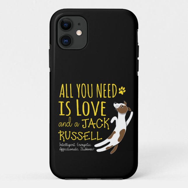 Alles was Sie brauchen ist Liebe und ein Jack Russ Case-Mate iPhone Hülle (Rückseite)