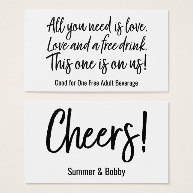 Alles, was Sie brauchen, ist Liebe und ein kostenl (Vorne & Hinten)