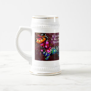 Alles was Sie brauchen ist Liebe und eine Dackel A Bierglas