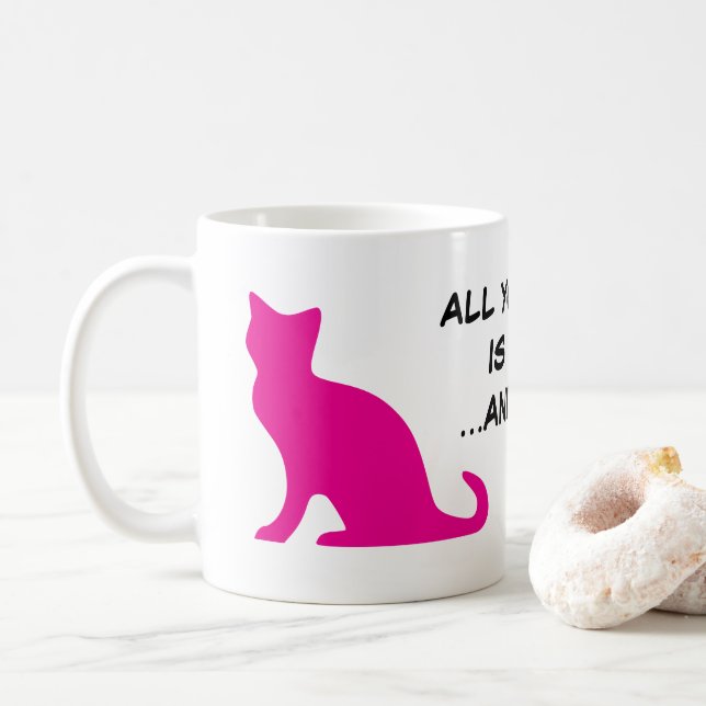Alles, was Sie brauchen, ist Liebe und eine komisc Kaffeetasse (Mit Donut)