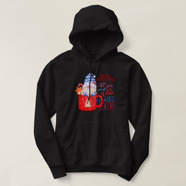 Alles, was SIE brauchen, ist LIEBE und herzlicher  Hoodie (Design vorne)