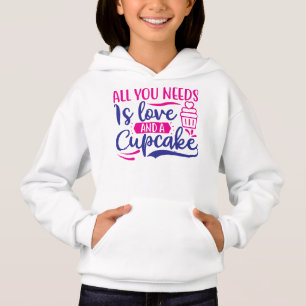 Alles, was Sie brauchen, ist Liebe und Kuchen Hoodie