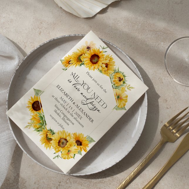 Alles was Sie brauchen ist Liebe und Pizza Probe D Einladung (Von Creator hochgeladen)