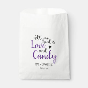 Alles, was Sie brauchen, ist Liebe und Süßes Schwa Geschenktütchen